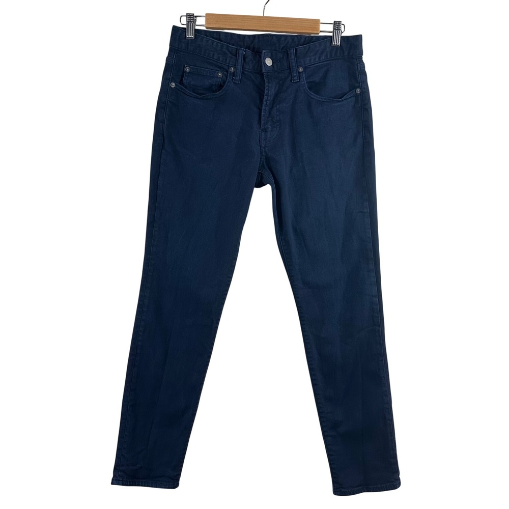 Bonobos Mens Slim Fit Jeans 31x30‎ Navy Blue Dark Wash Stretch Denim Pants